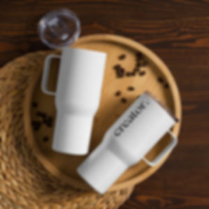 Creator brand travel mug reusable creative lifestyle apparel accessory