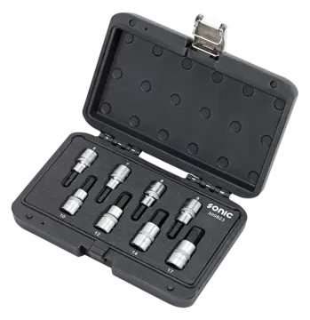 300823 Bit socket hex set 1/2'', 8pcs BMCS, Sonic Equipment