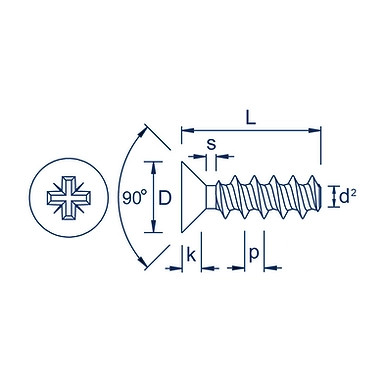 Viti Inox Cava Esagonale Testa Svasata Piana Mm.6X70 - Foto 7