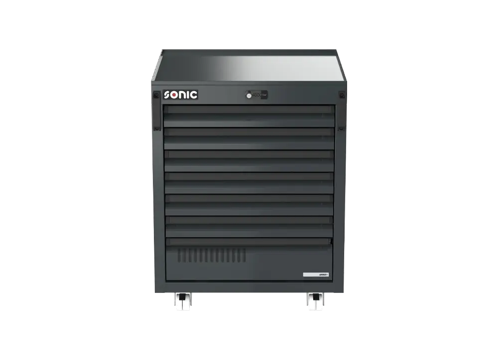5072004 MSS+ 700mm portable cabinet extra deep, 7 drawers, Sonic Equipment