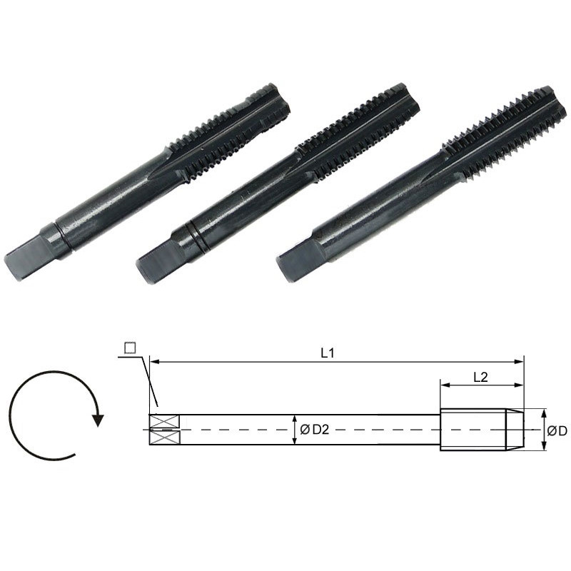 Set maschi per inox - M10