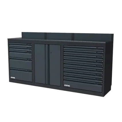 NEXT MSS low setup stainless steel worktop 2193mm, 4930501 Sonic Equipment