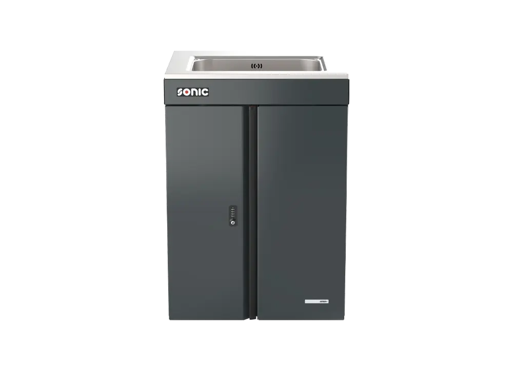 5072011 MSS+ 720mm storage cabinet with sink, double door, Sonic Equipment