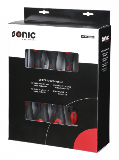 602006 Screwdriver set, 20-pcs, Sonic Equipment