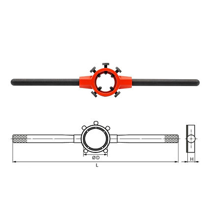 Portafiliera PRO, in zinco pressofuso, DIN 225