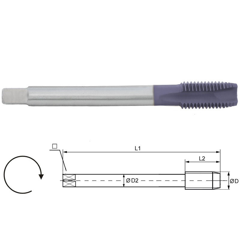 Maschio a macchina, per inox - M14 x 1.5