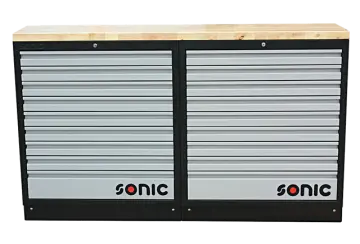 4731404 MSS 1690mm setup with wooden worktop, Sonic Equipment