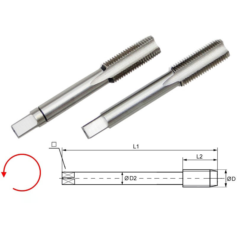 Set maschi sinistri - M14 x 1.5