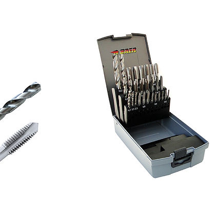 Set Maschi A MACCHINA CORTI, HSSG, fori passanti ciechi, Punte M3-12