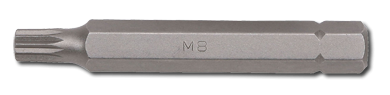 9387505 Bit spline 10mm, 75mmL M5, Sonic Equipment