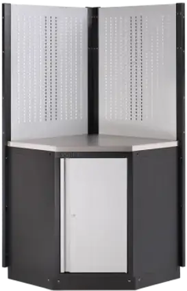 MSS 845mm armadietto angolare con top acciaio inox, 4731715 Sonic Equipment