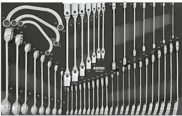 Wrench set SFS 47 pcs 604702 Sonic Equipment