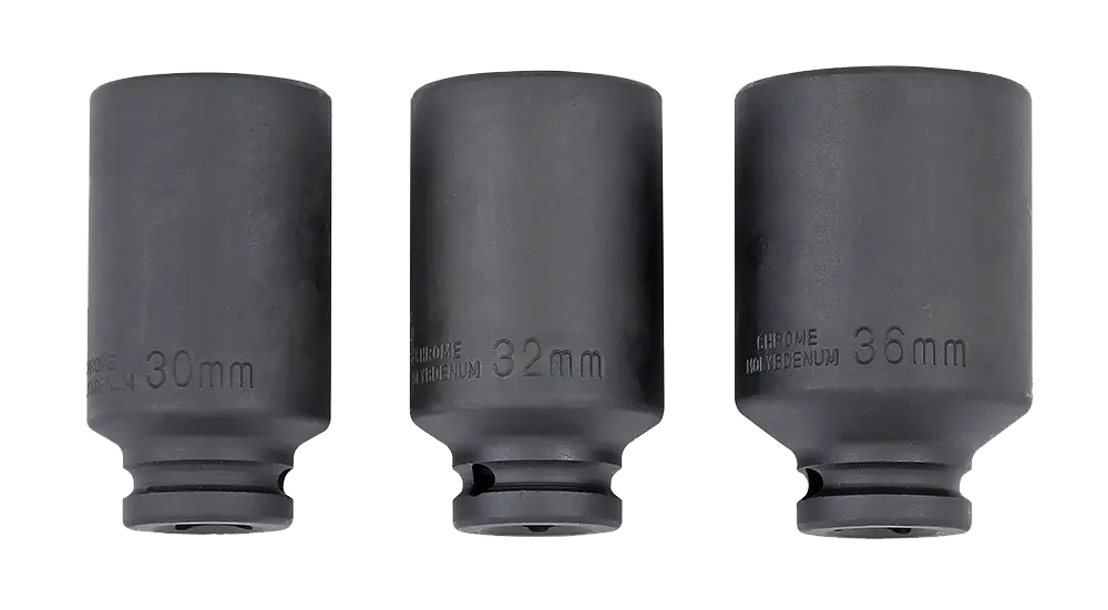 807001-2 HUB NUT IMPACT SOCKET SET 1/2'', 12-PT 32, Sonic Equipment