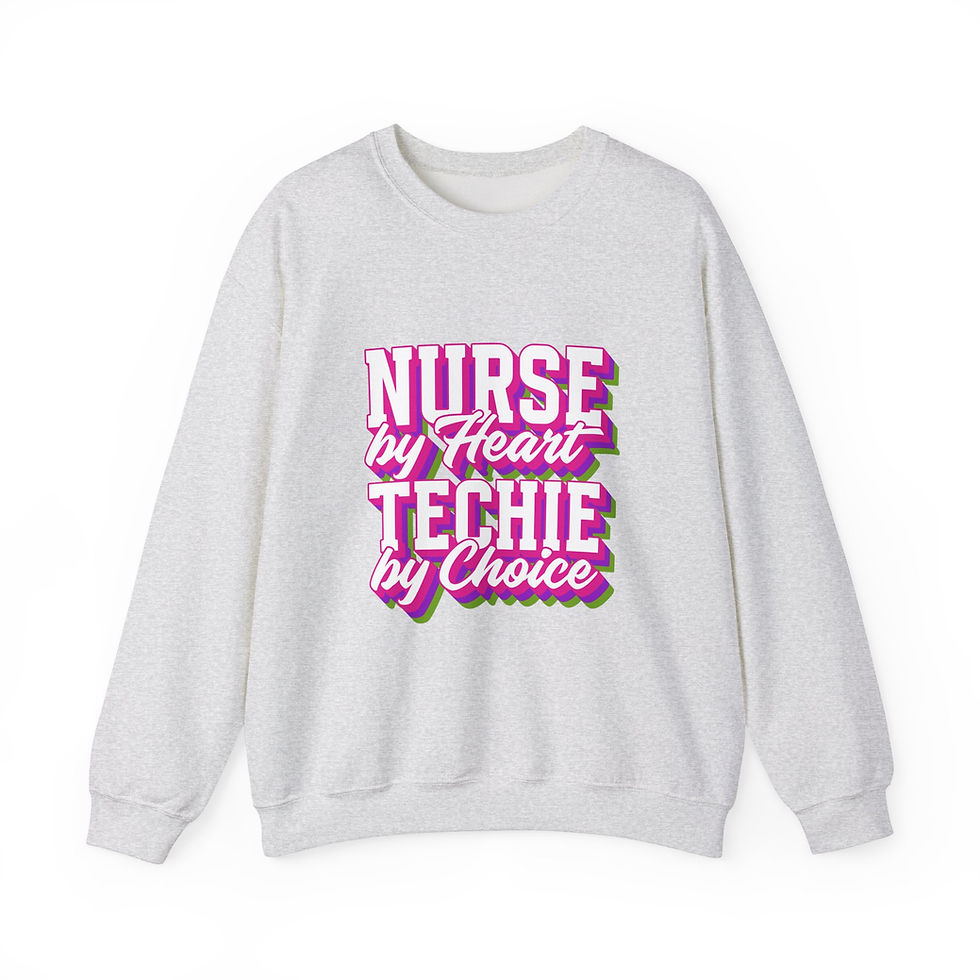 Thumbnail: Funny Nurse Techie Crewneck Sweatshirt