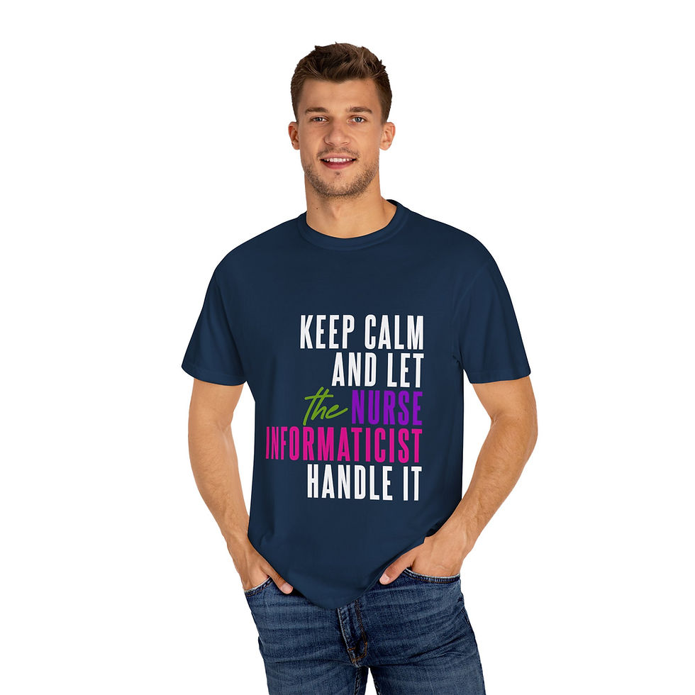 Thumbnail: The Nurse Informaticist Unisex Garment-Dyed T-Shirt