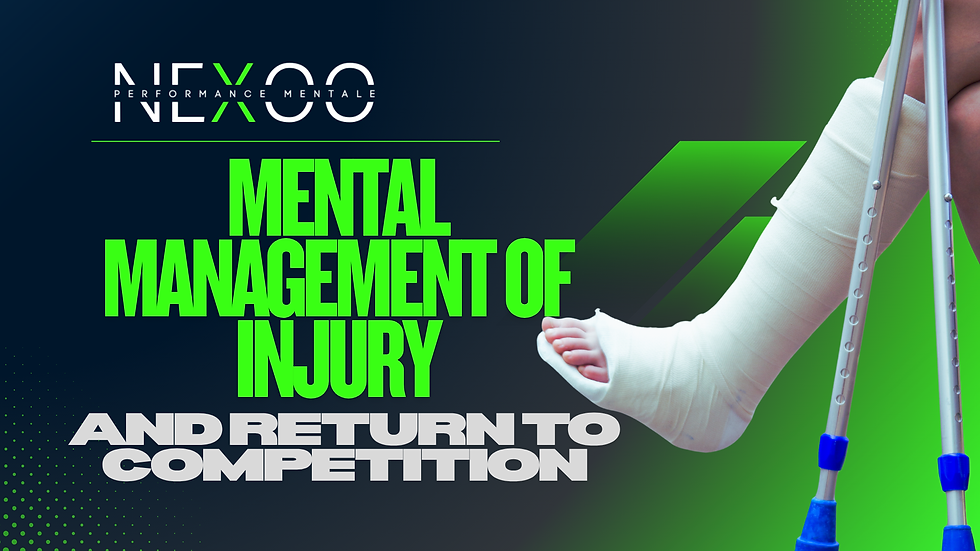 Mental coping with the injury and return to competition