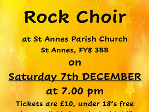 Rock Choir at St Annes Parish Church.