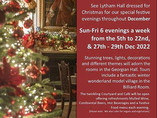 Christmas Extravaganza Evenings at Lytham Hall.