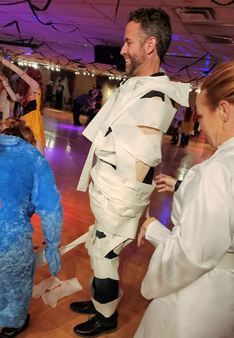 Special games and activities at a social event at Bravo Dance Studio.