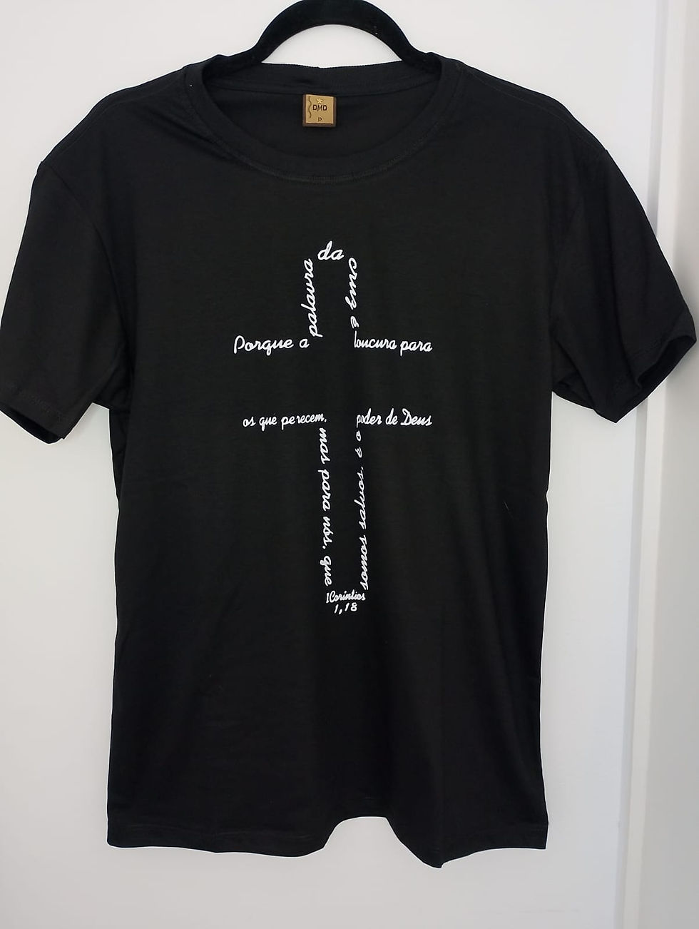 Miniatura: Camiseta tema cristã cruz amarela