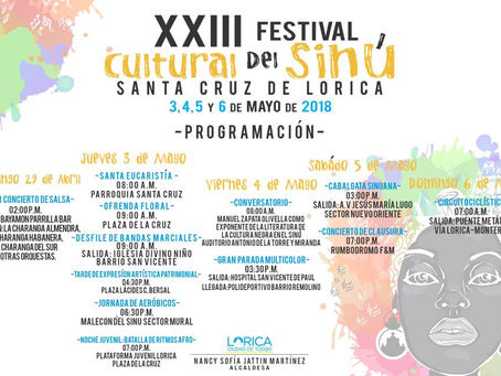 Lorica conmemora sus 278 años celebrando el Festival cultural del Sinú