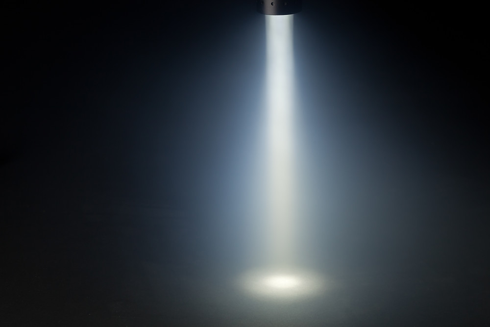Spotlight on empty stage