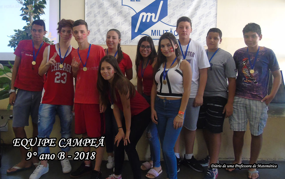 Equipe Campeã - Interclasse - 2018 - 9°a