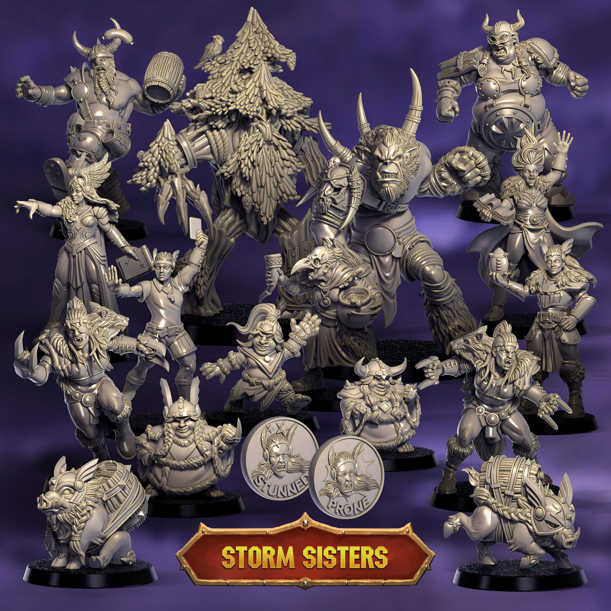 Storm Sisters support staff - Punga