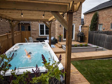 swim spa for small backyard
