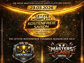 🏆 MASTERS LEAGUE DARTS – OFFIZIELLER START