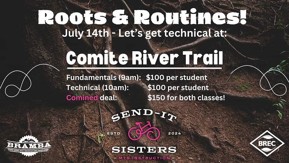 MTB skills class - Roots & Routines - Sunday, 7/14/2024 - 8:30a - 12 ...