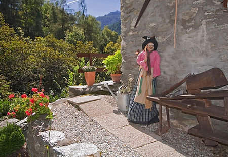Fang village typique des Alpes Suisses