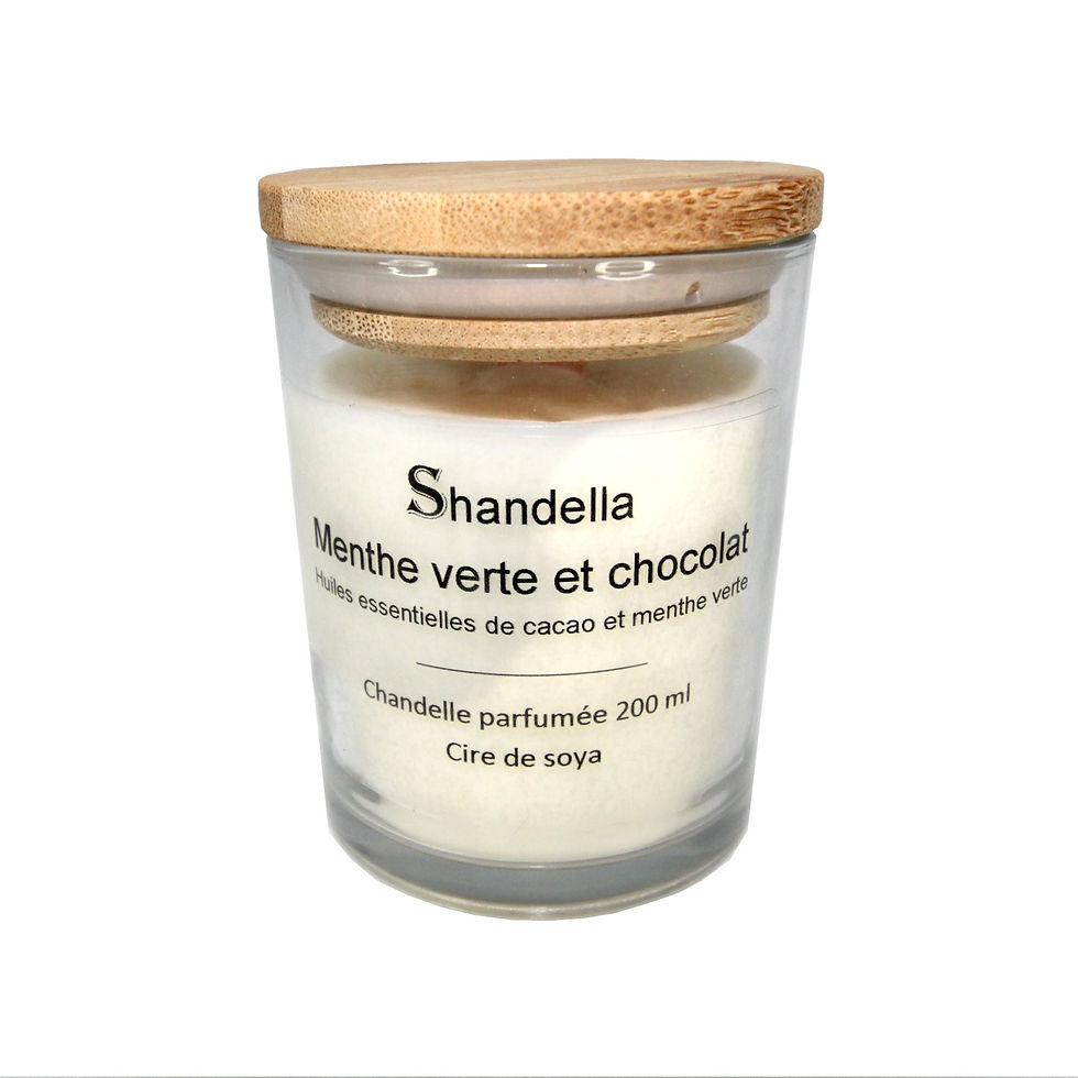 Chandelle Menthe Verte et Chocolat / Spearmint & Chocolate