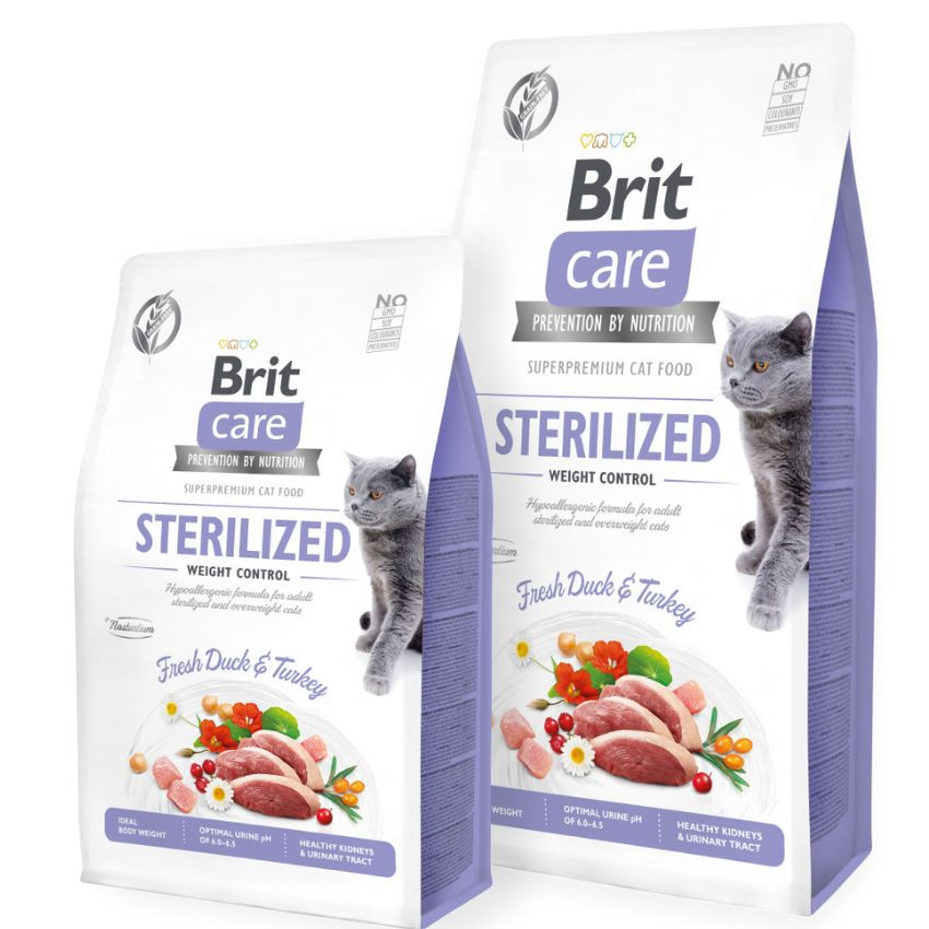 Brit Care Cat Grain-Free STERILIZED AND WEIGHT 