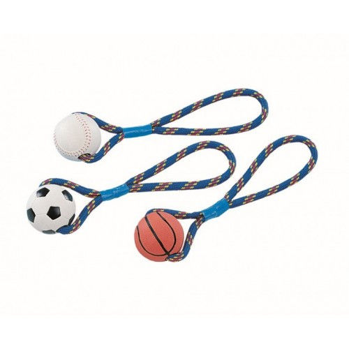 Играчка въже с топка 300 гр 8 см NOBBY