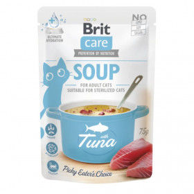 Деликатесен пауч за котки Brit Care Tuna супа с риба тон, БЕЗ зърнени култури