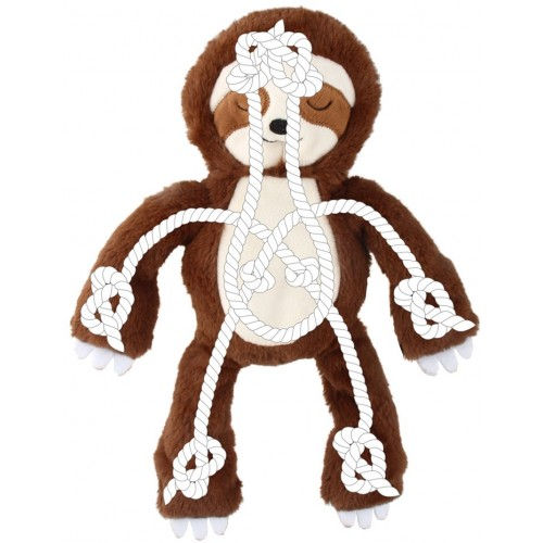 Играчка Nobby Plush toy with rope inside Sloth - 34 cm (51952)