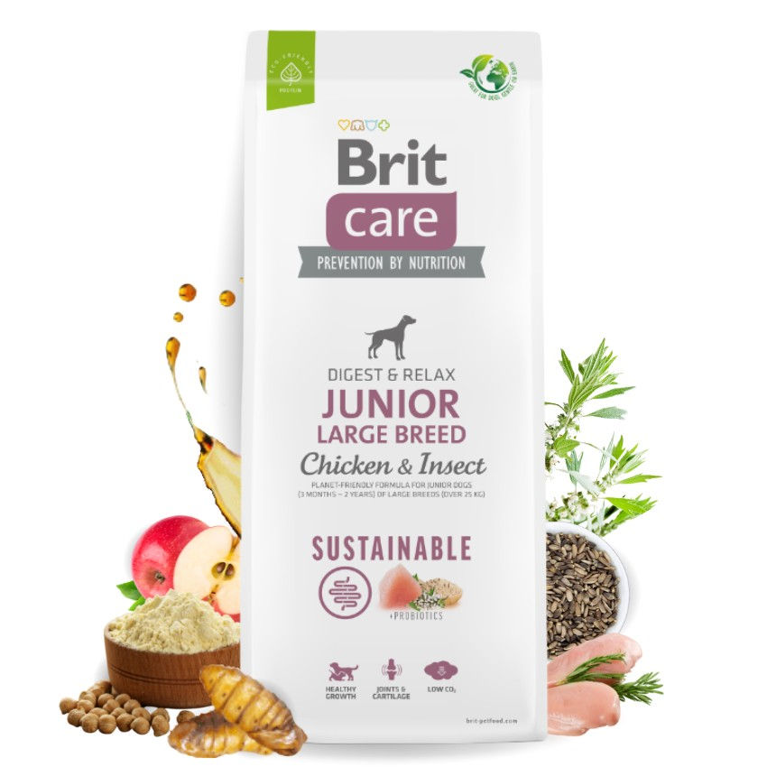 Brit Care Dog Sustainable Junior Large Breed Chicken&Insect