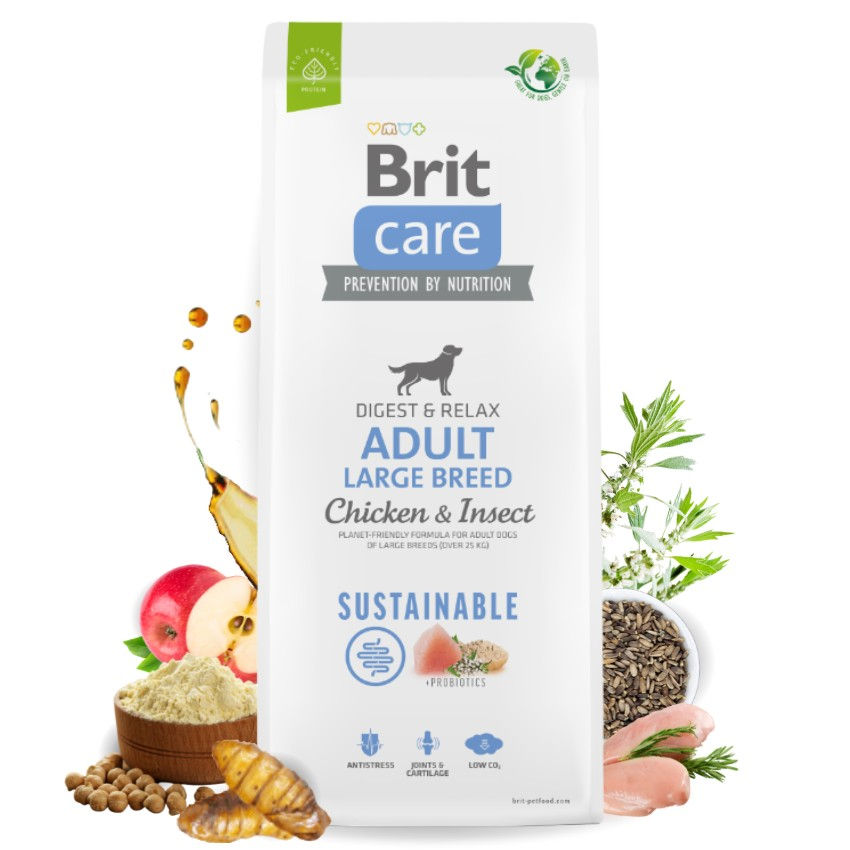 Brit Care Dog Sustainable Adult Large Breed Chicken&Insect