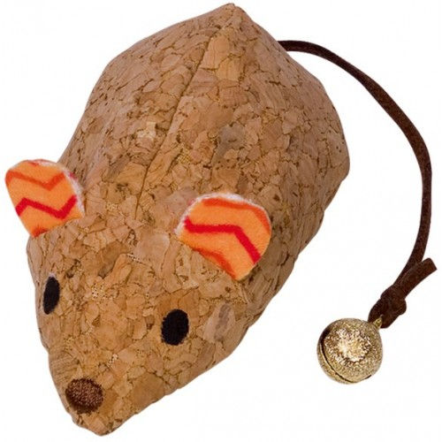 Играчка за котка Корк, плат, със звънче