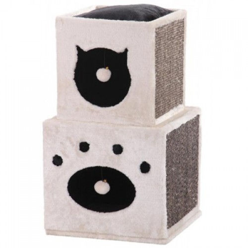 Катерушка и драскалка за котки KISATO бежав 40 x 40 х 70 см NOBBY (63113)