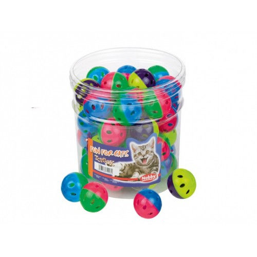 Играчка за котка топка цветна 4 см NOBBY (71908)