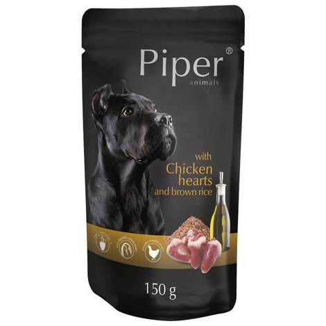 Piper Храна за кучета с Пилешки сърчица и Кафяв ориз