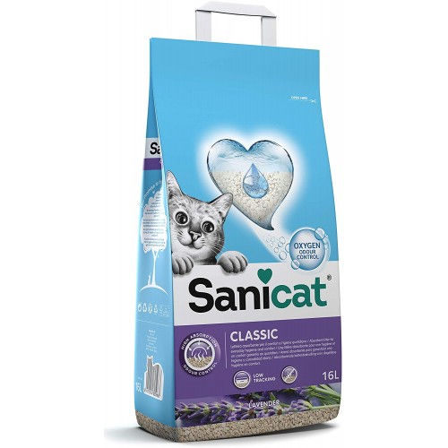 Sanicat Classic Lavender - абсорбиращ класически бентонит - лавандула