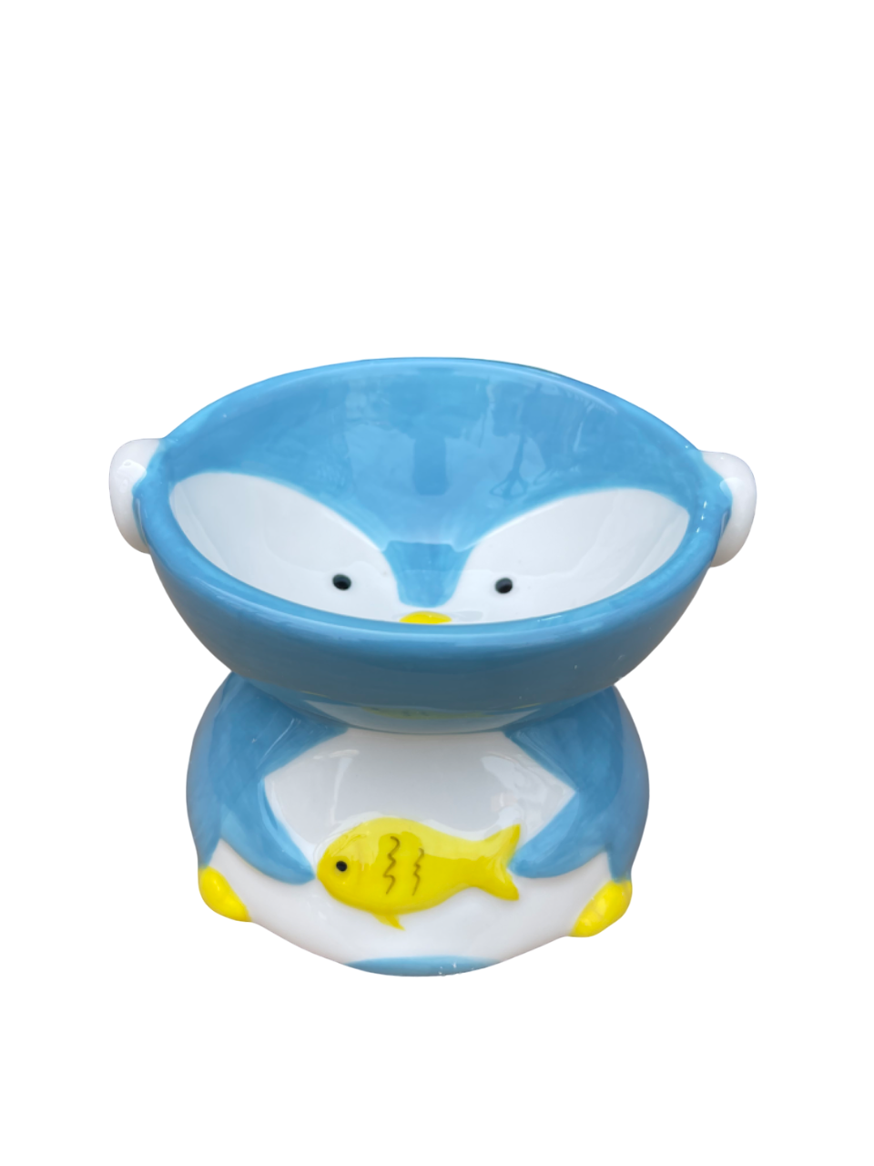 Миниатюра: Nunbell - Порцеланова купичка за храна и вода за малки кучета и котки - пингвин