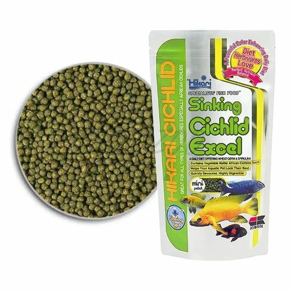 Hikari Sinking Cichlid Excel mini Ежедневна храна за растителноядни цихлиди 100г