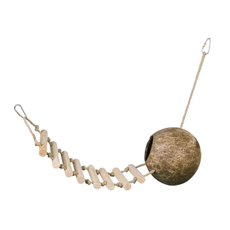 Играчка Nobby Coconut house with ladder - 65 cm