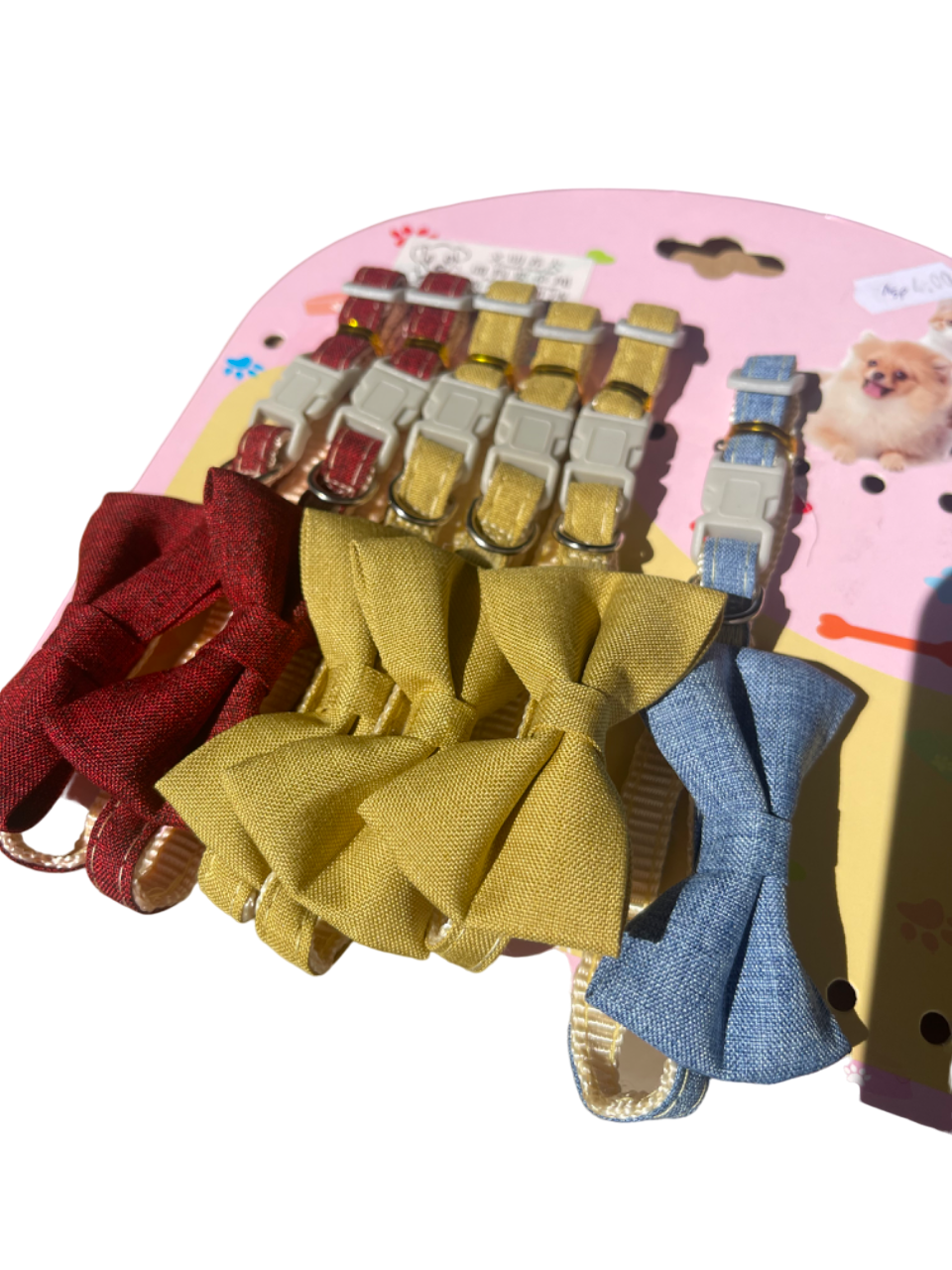 Миниатюра: Каишка за котки и кучета с папионка