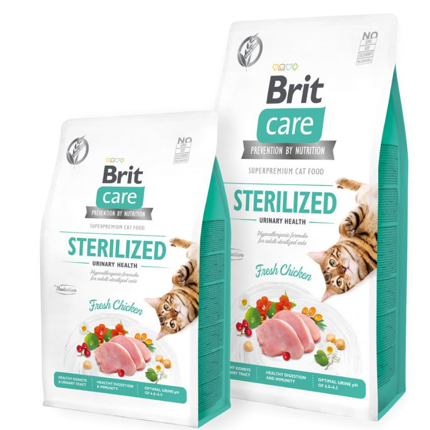 Brit Care Cat Grain-Free STERILIZED URINARY HEALTH със 26% прясно пилешко