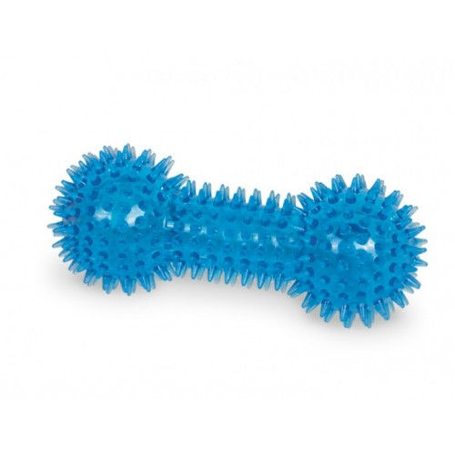 Играчка TPR Spiky Dumbbell 15 см син NOBBY (60056)